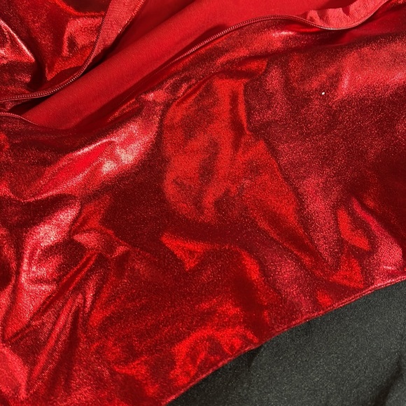 Red metallic stretch full body suit. 100% coverage, medium (23G9C64) - Picture 5 of 10